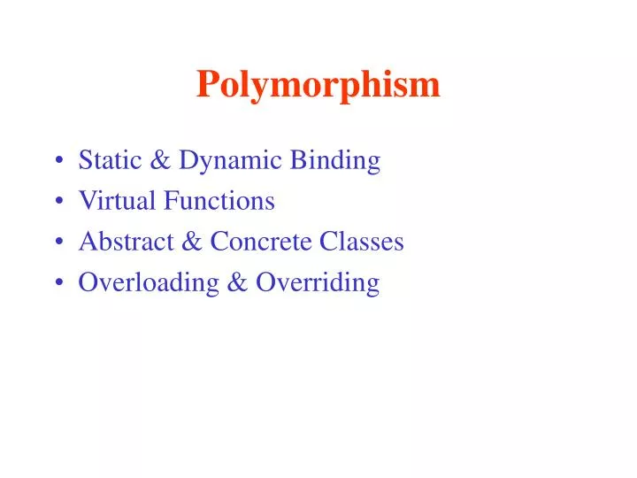 polymorphism