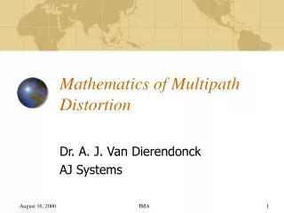 Mathematics of Multipath Distortion