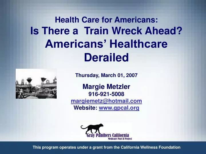 health care for americans is there a train wreck ahead americans healthcare derailed