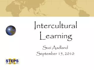 Intercultural Learning