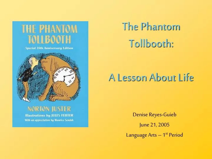 the phantom tollbooth a lesson about life
