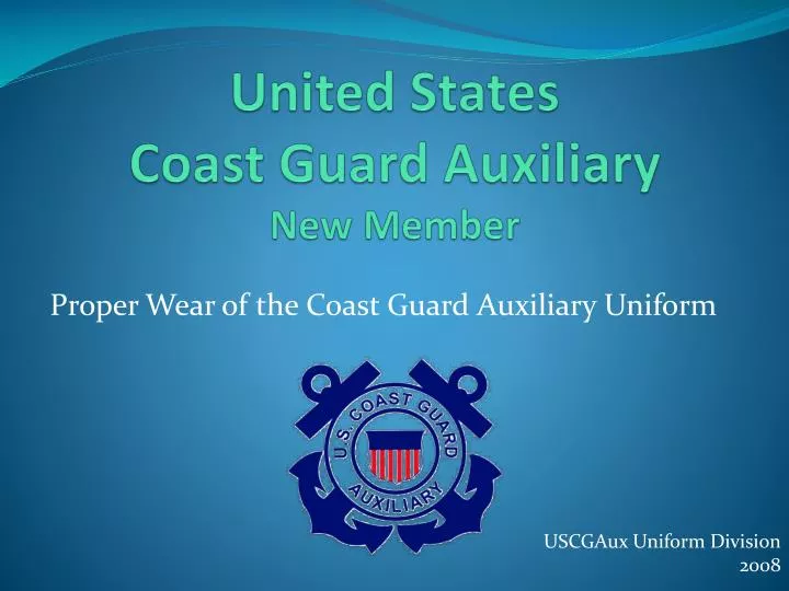 united states coast guard auxiliary new member