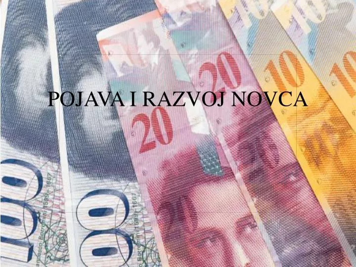 pojava i razvoj novca