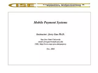 Mobile Payment Systems