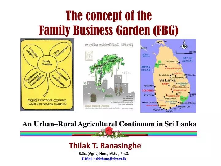the concept of the family business garden fbg