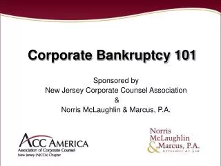 Corporate Bankruptcy 101