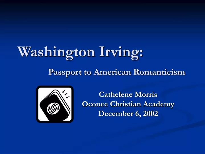washington irving passport to american romanticism