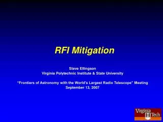 RFI Mitigation