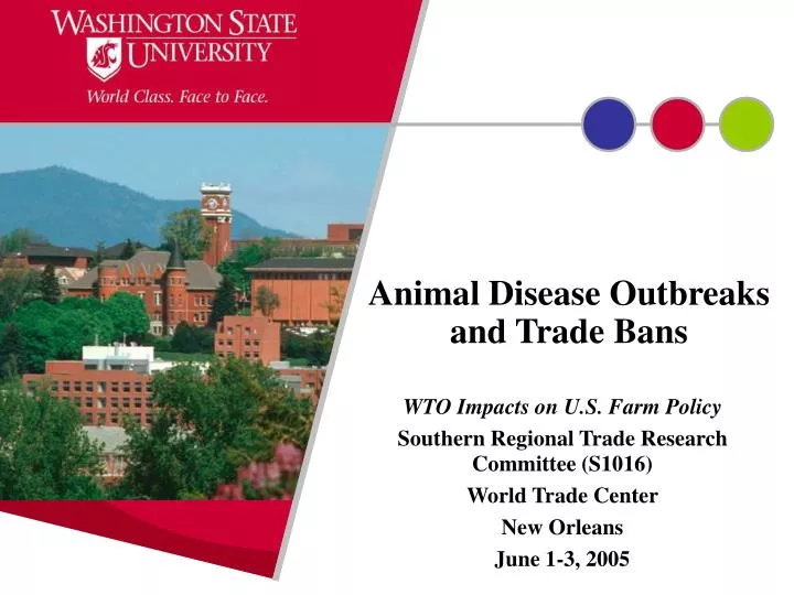 animal disease outbreaks and trade bans