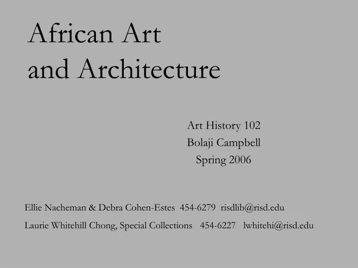 african art and architecture