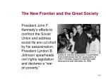 The New Frontier and the Great Society - slide 1