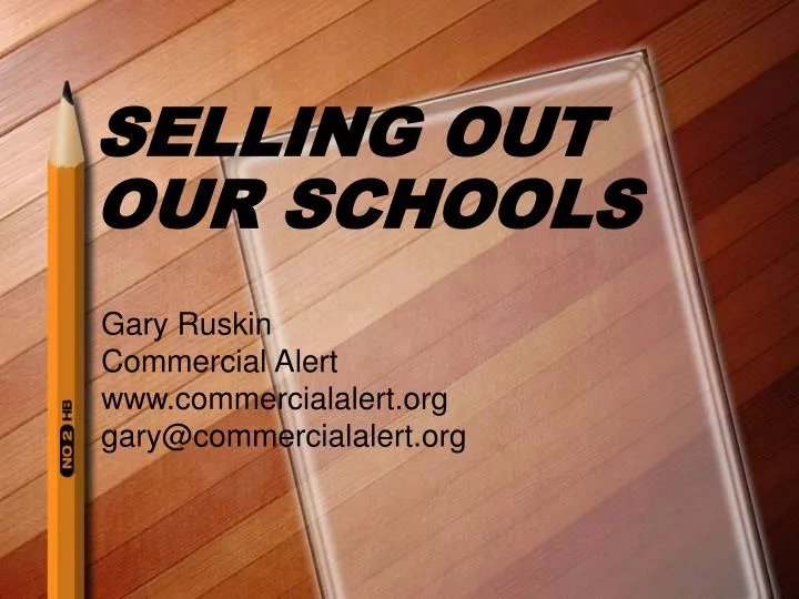 selling out our schools