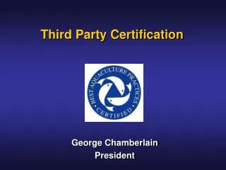 Third Party Certification