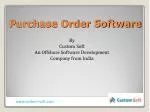 Purchase Order Software - slide 1