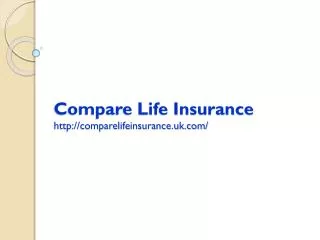 Compare Life Insurance