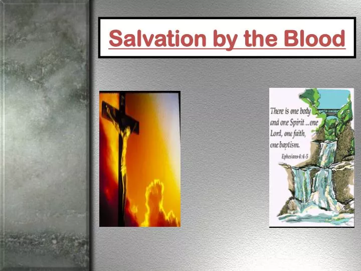 salvation by the blood