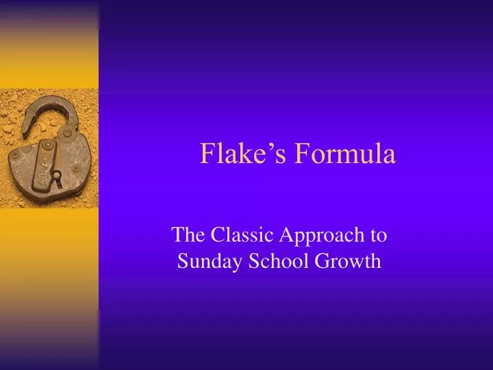 flake s formula