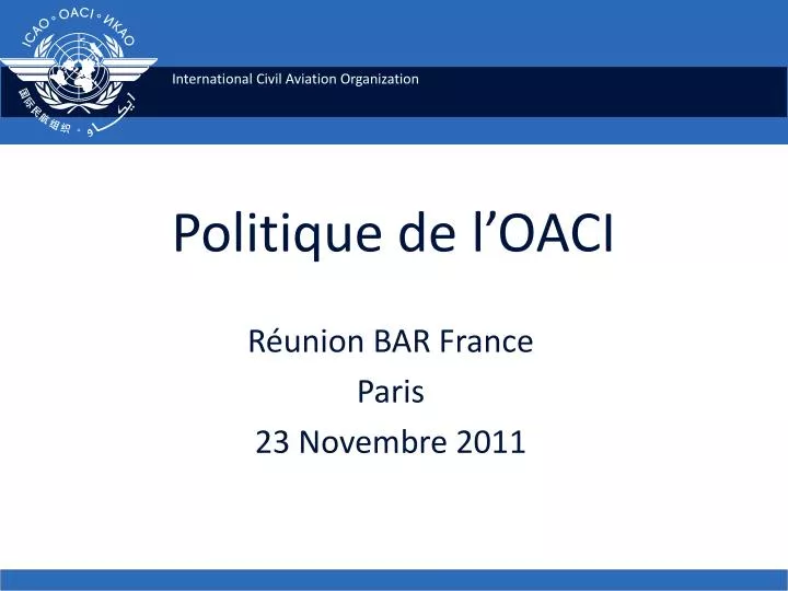 politique de l oaci