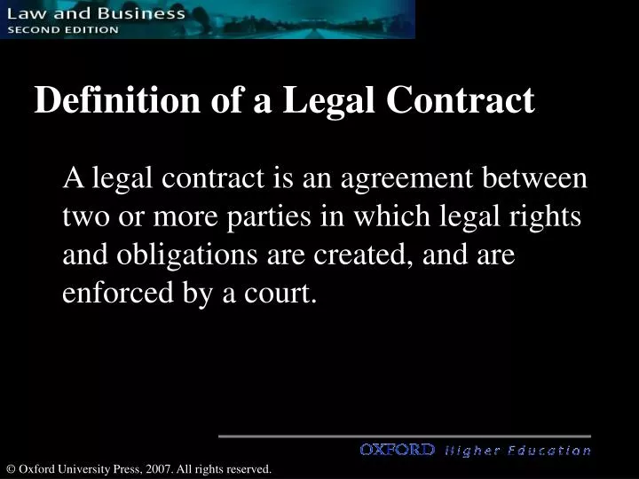 definition of a legal contract