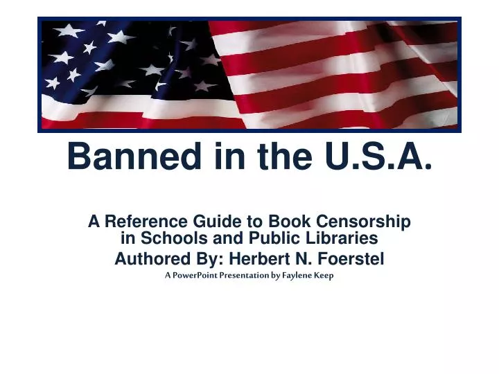 banned in the u s a