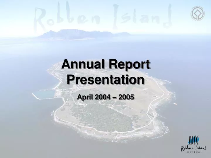 annual report presentation april 2004 2005
