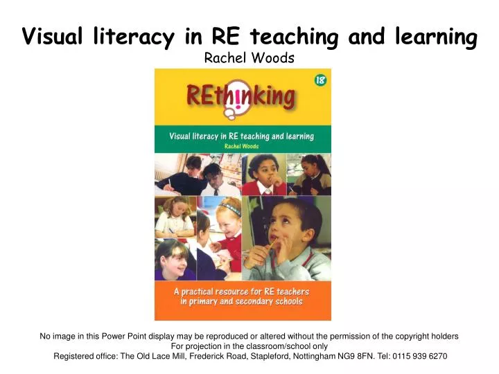 visual literacy in re teaching and learning rachel woods