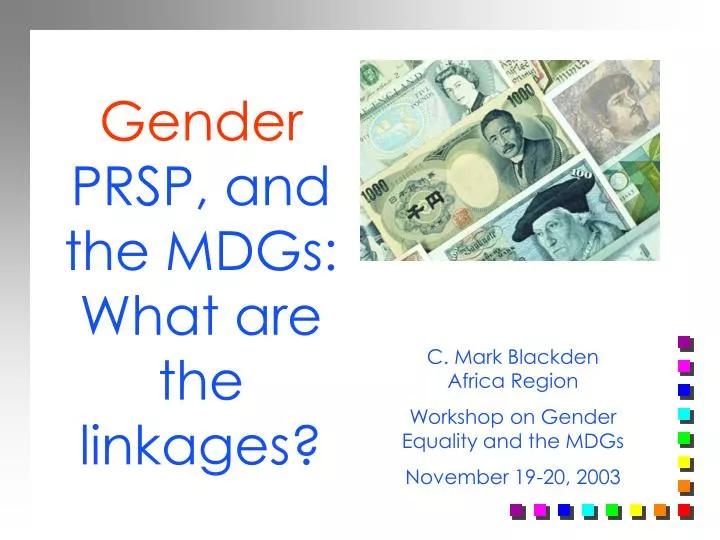 gender prsp and the mdgs what are the linkages