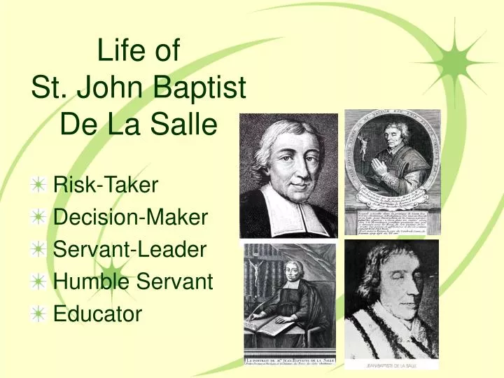life of st john baptist de la salle
