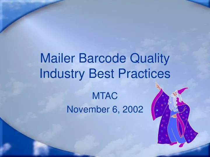 mailer barcode quality industry best practices