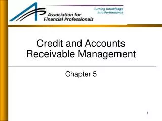 Credit and Accounts Receivable Management