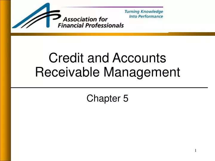 credit and accounts receivable management