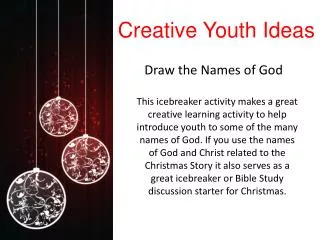 Draw the Names of God