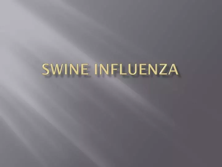 swine influenza