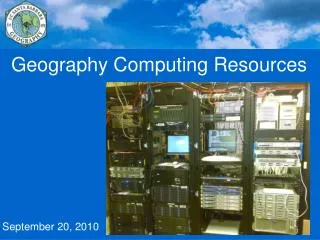 Geography Computing Resources