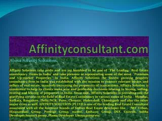 Ramky One North -"AffinityConsultant.Com"- yelahanka bangal