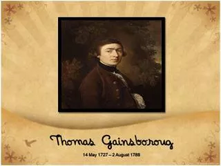 Wonderful Arts of Thomas Gainsborough