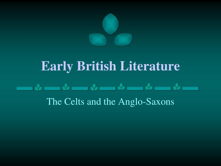 early british literature