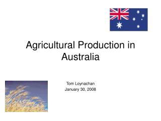 Agricultural Production in Australia