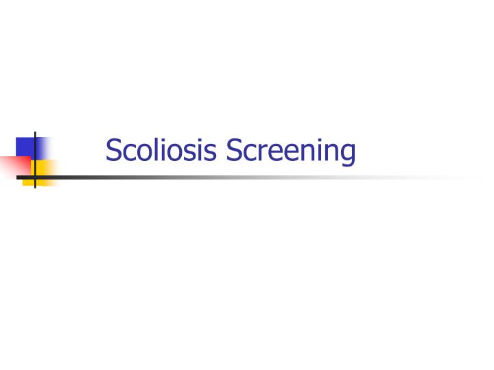 scoliosis screening