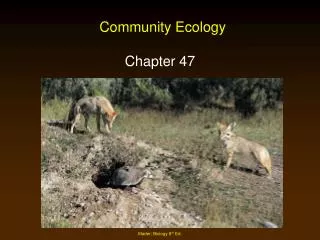 Community Ecology