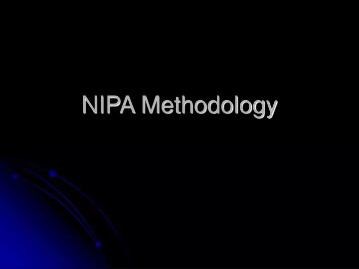 nipa methodology