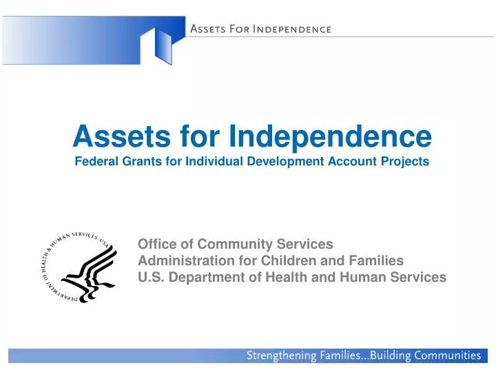 assets for independence federal grants for individual development account projects