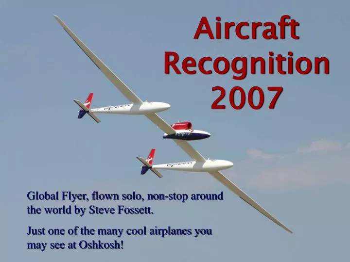 aircraft recognition 2007