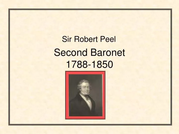 second baronet 1788 1850