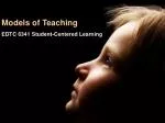 Models of Teaching