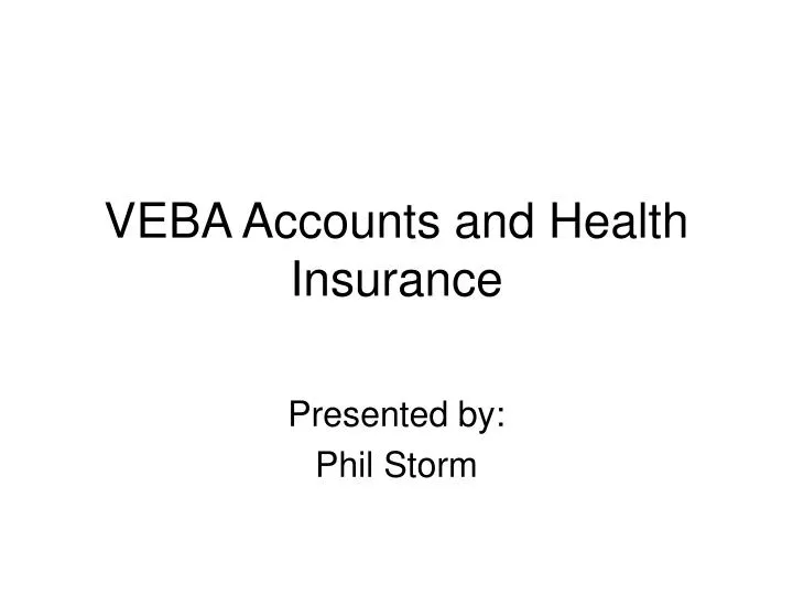 veba accounts and health insurance