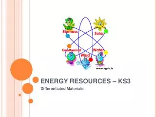 ENERGY RESOURCES – KS3