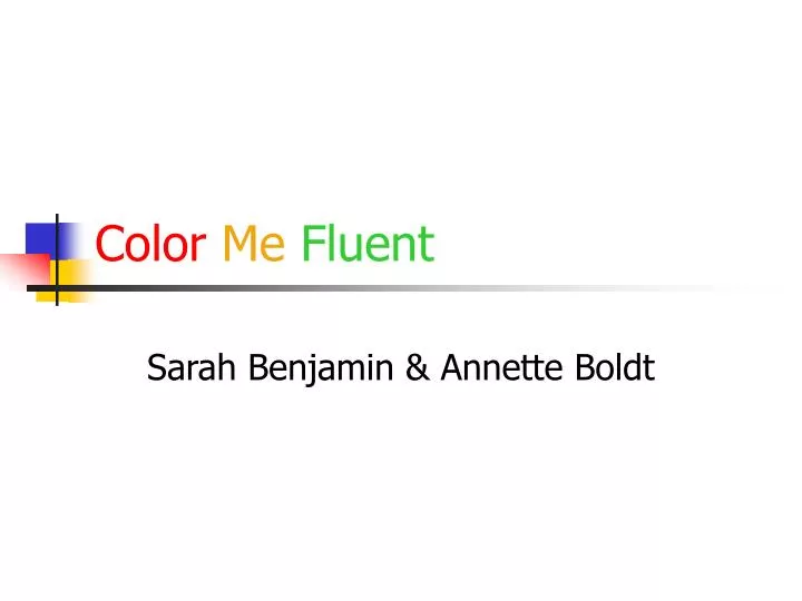 color me fluent