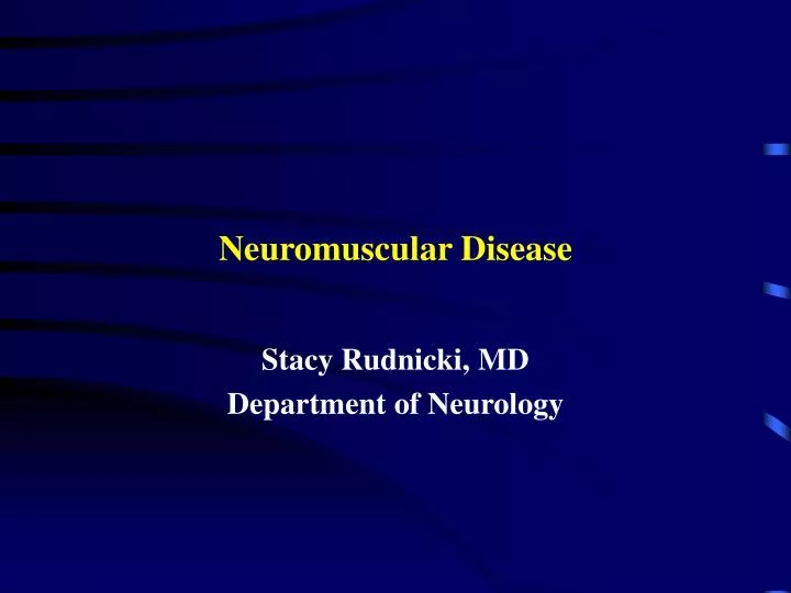 neuromuscular disease