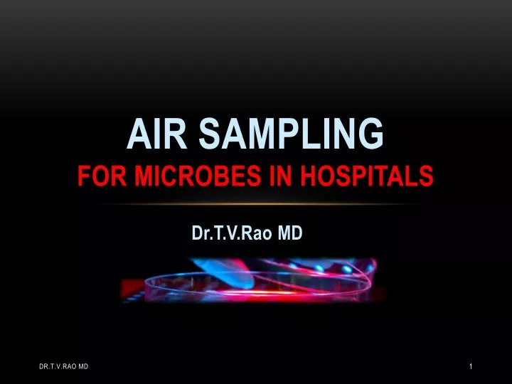 air sampling for microbes in hospitals